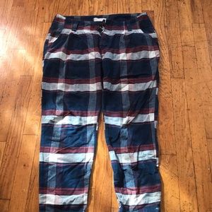 Free people plaid trouser size 8